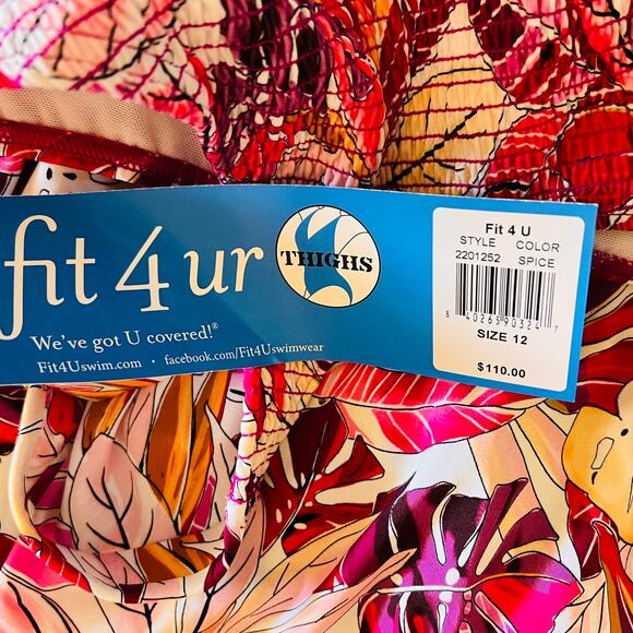Fit 4 U Swimsuit Romper Pink Size 12 New - Picture 8 of 10